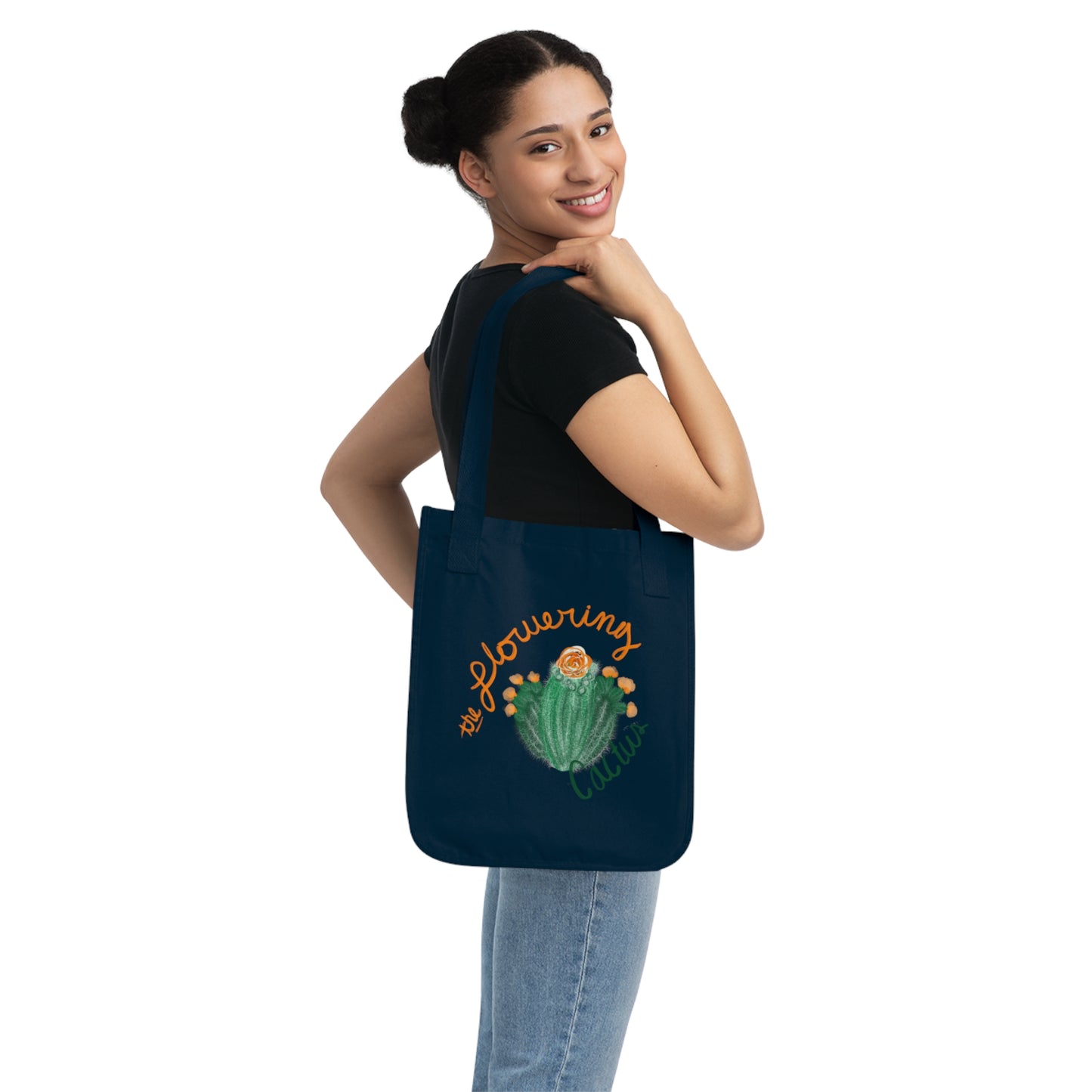 Flowering Cactus Canvas Tote Bag