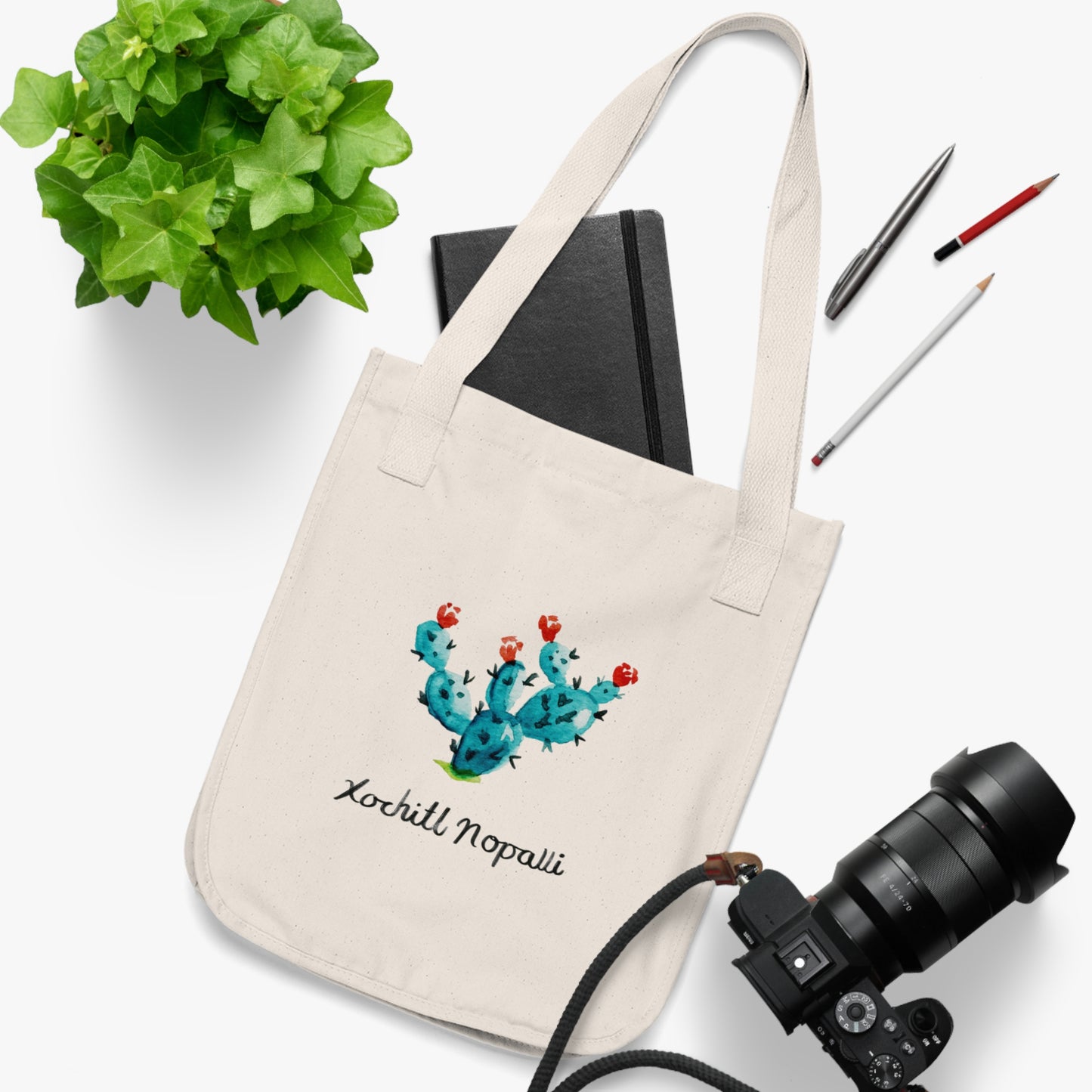 Xochitl Nopalli Canvas Tote Bag