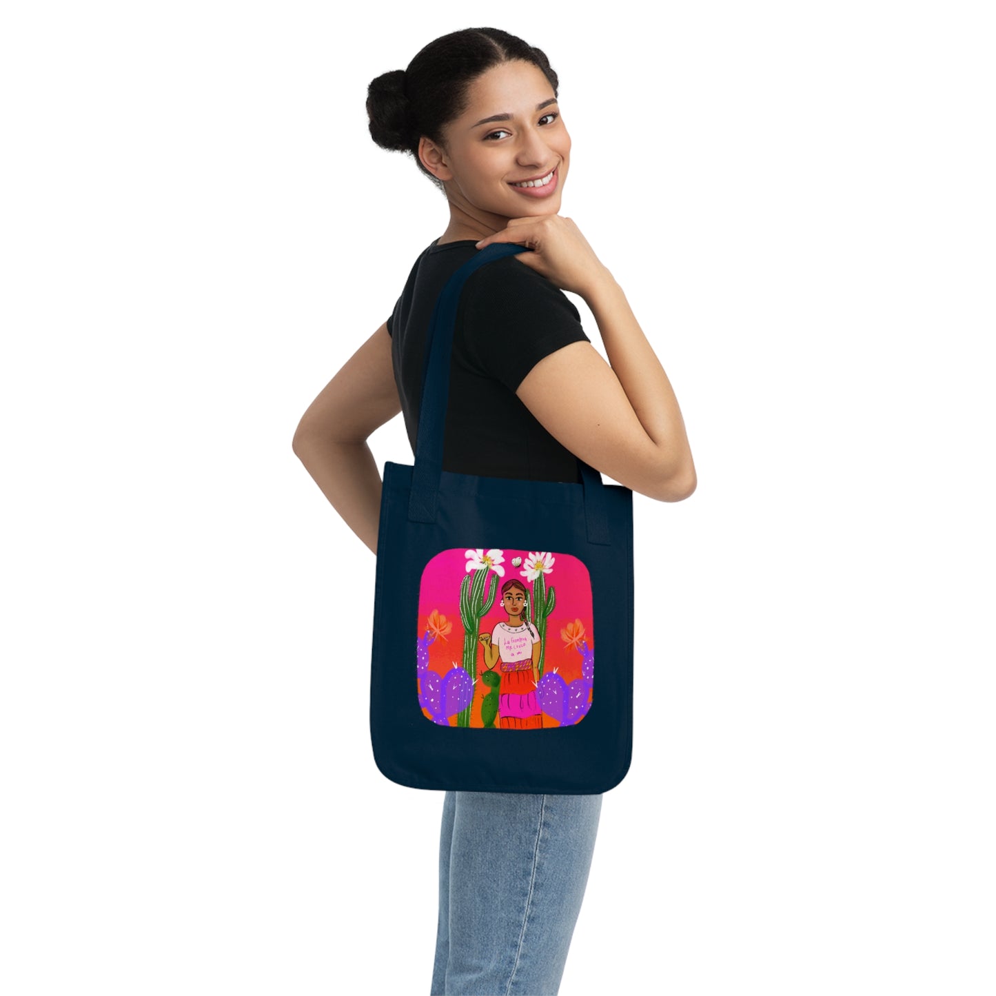 Border Crossed Me Organic Canvas Tote Bag