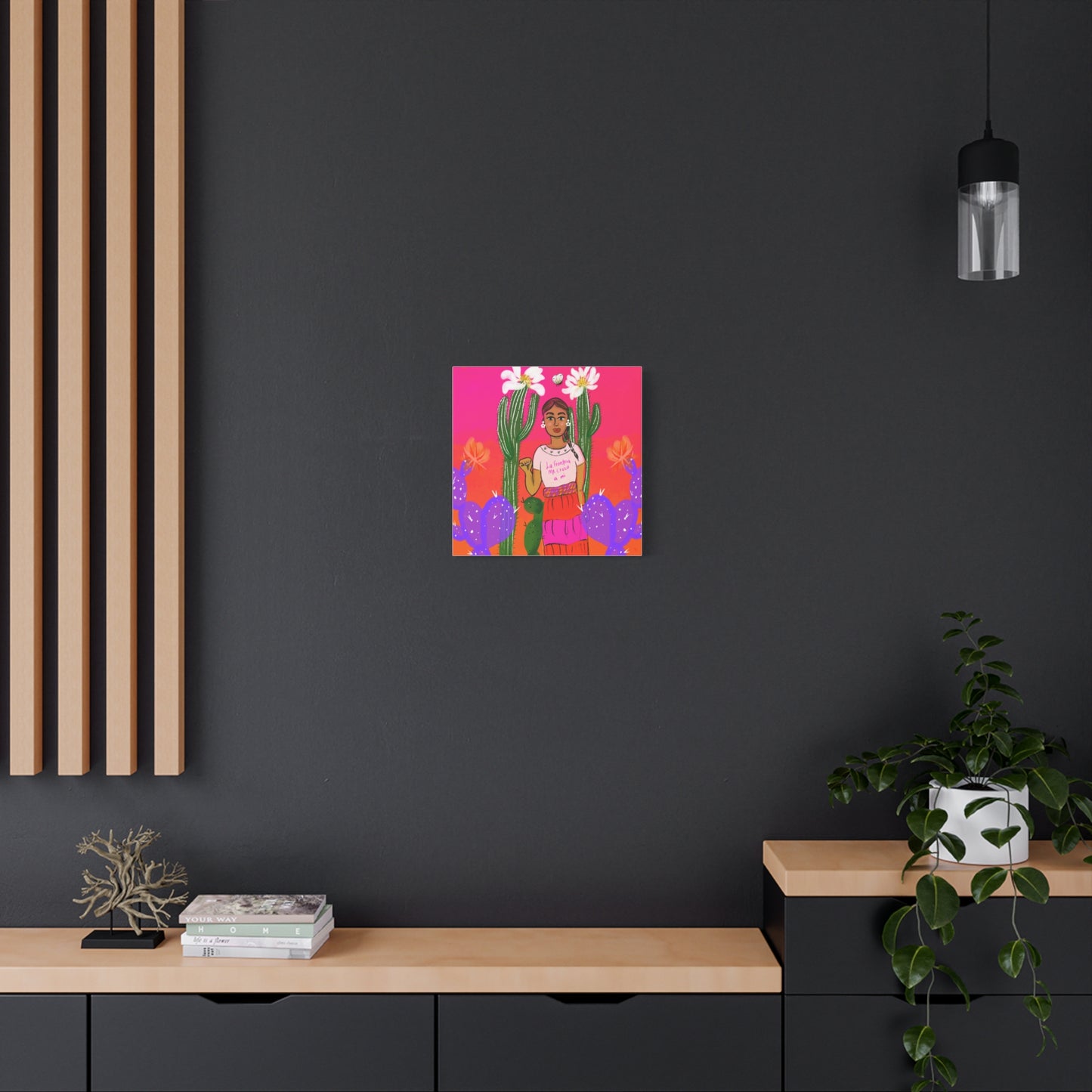 Border Crossed Me Canvas Wall Art — Matte Stretched 1.25"
