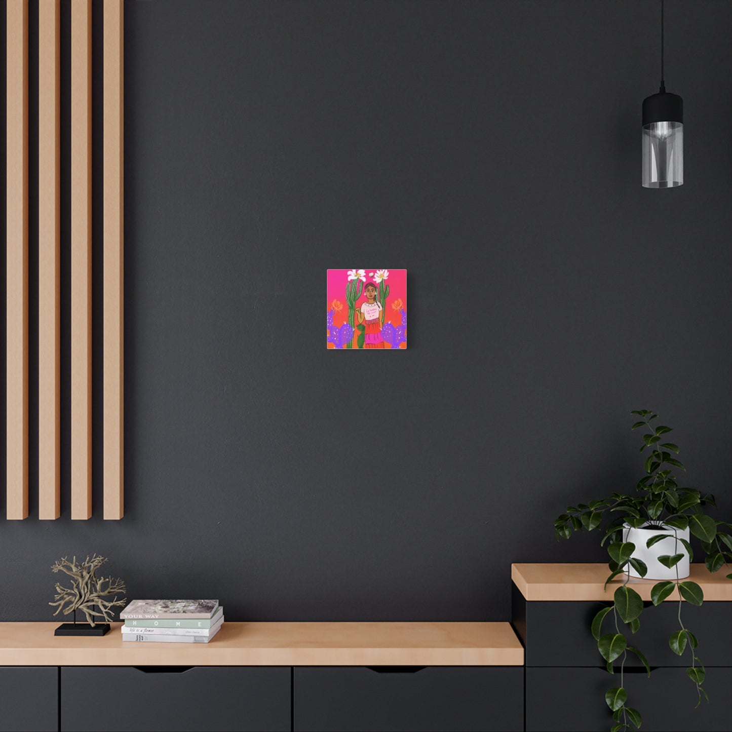 Border Crossed Me Canvas Wall Art — Matte Stretched 1.25"