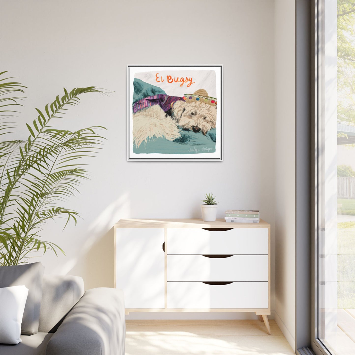 Matte Canvas, Framed (Multi-color)