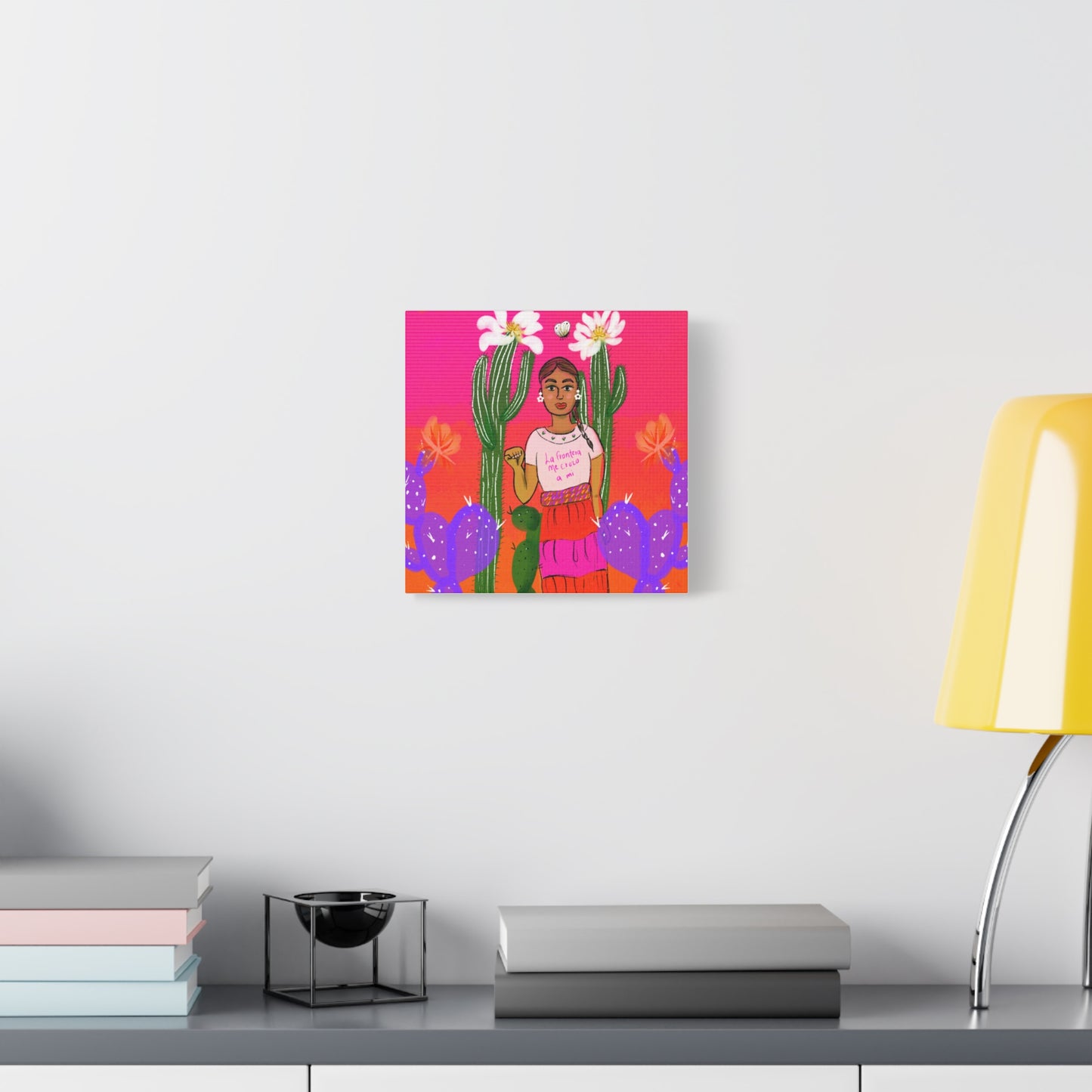 Border Crossed Me Canvas Wall Art — Matte Stretched 1.25"