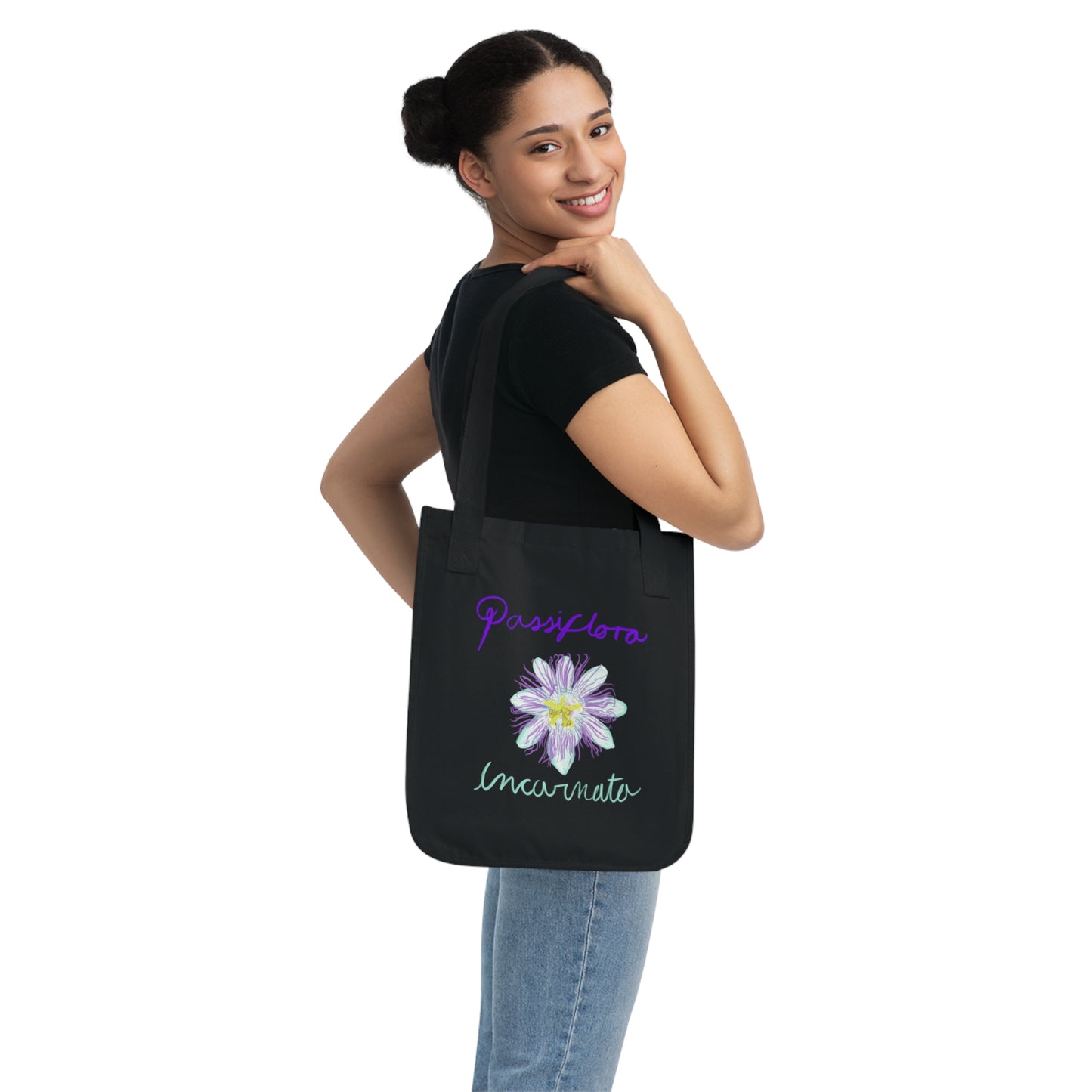 Passinflora Organic Canvas Tote Bag