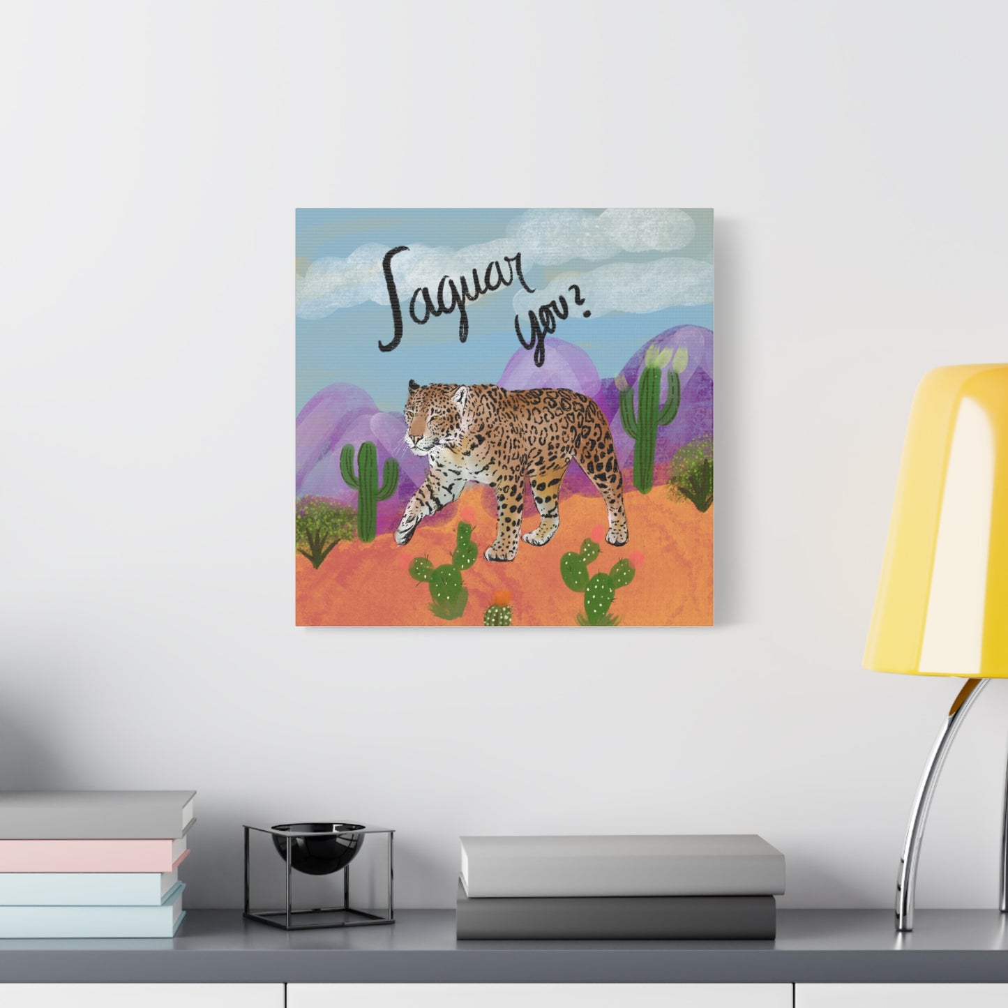 Jaguar You Canvas Wall Art — Matte Stretched 1.25"