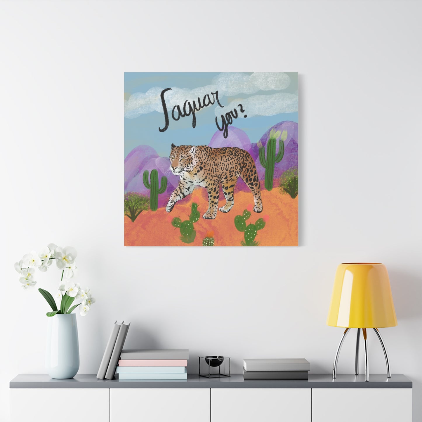 Jaguar You Canvas Wall Art — Matte Stretched 1.25"
