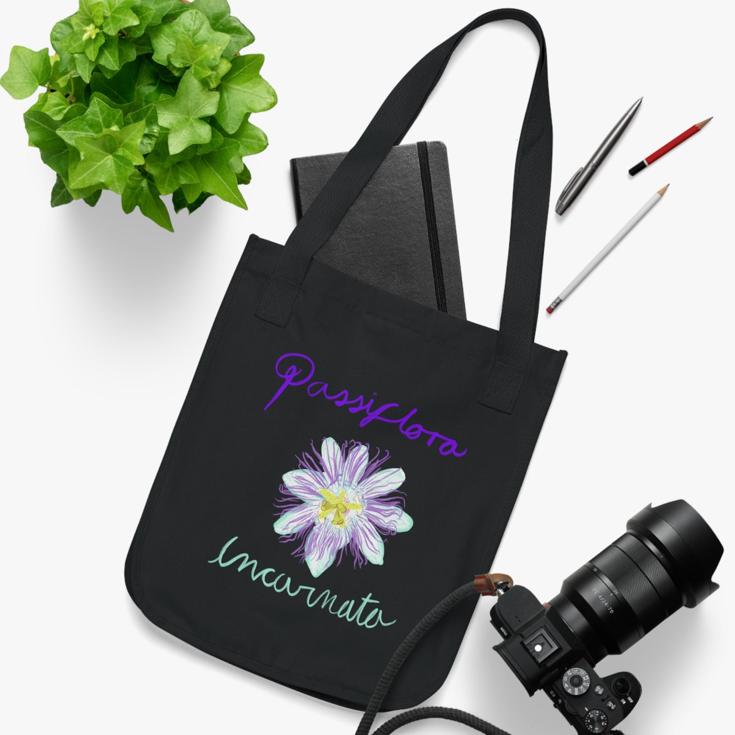 Passinflora Organic Canvas Tote Bag