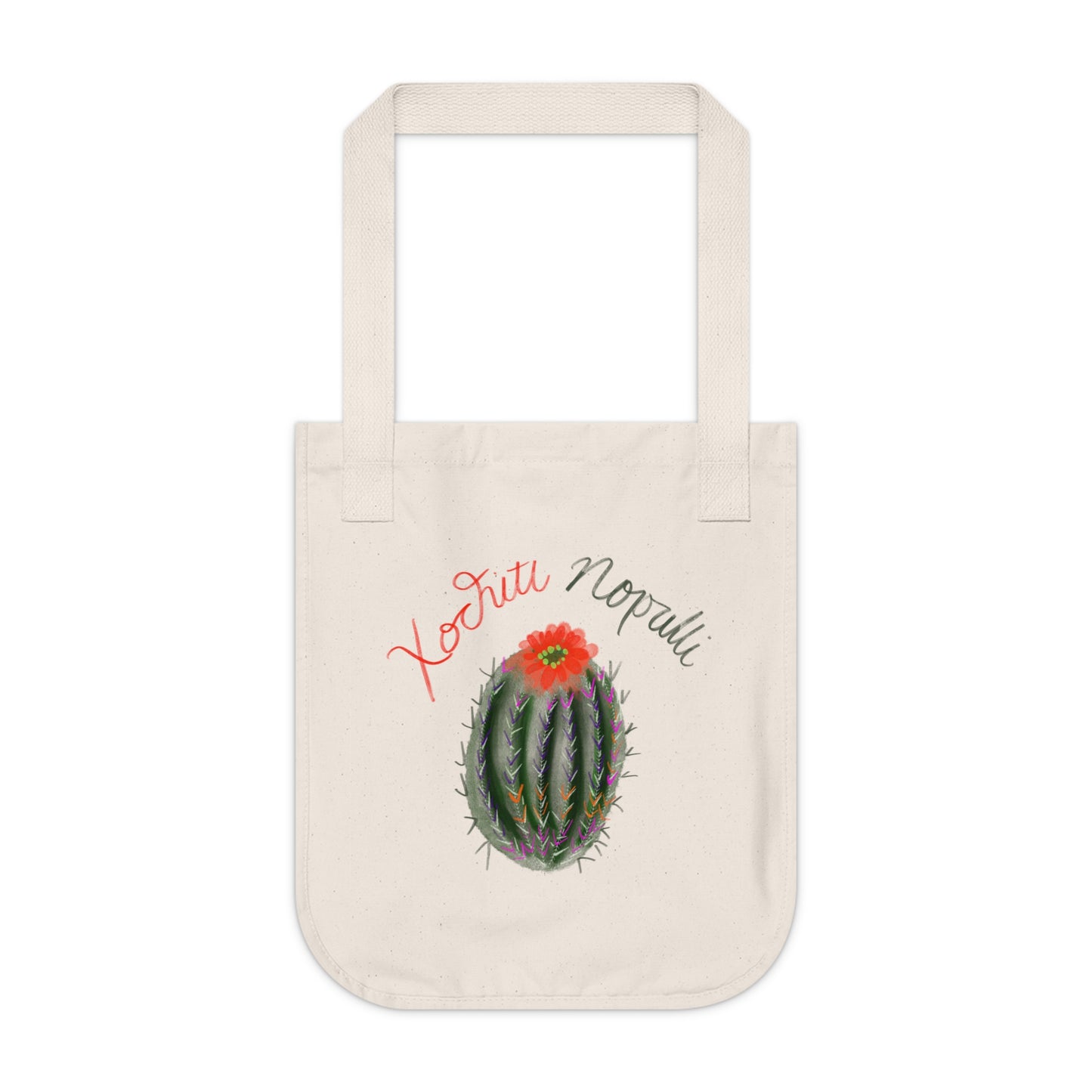 Barrel Cactus Organic Canvas Tote Bag