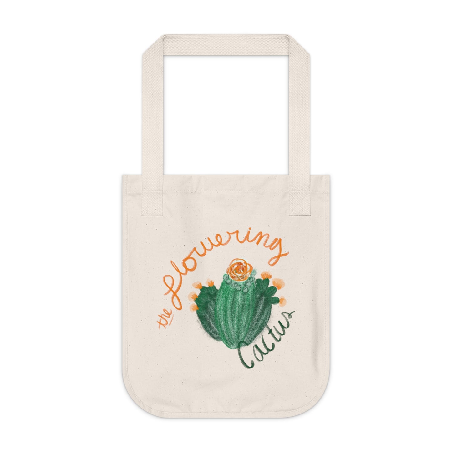 Flowering Cactus Canvas Tote Bag