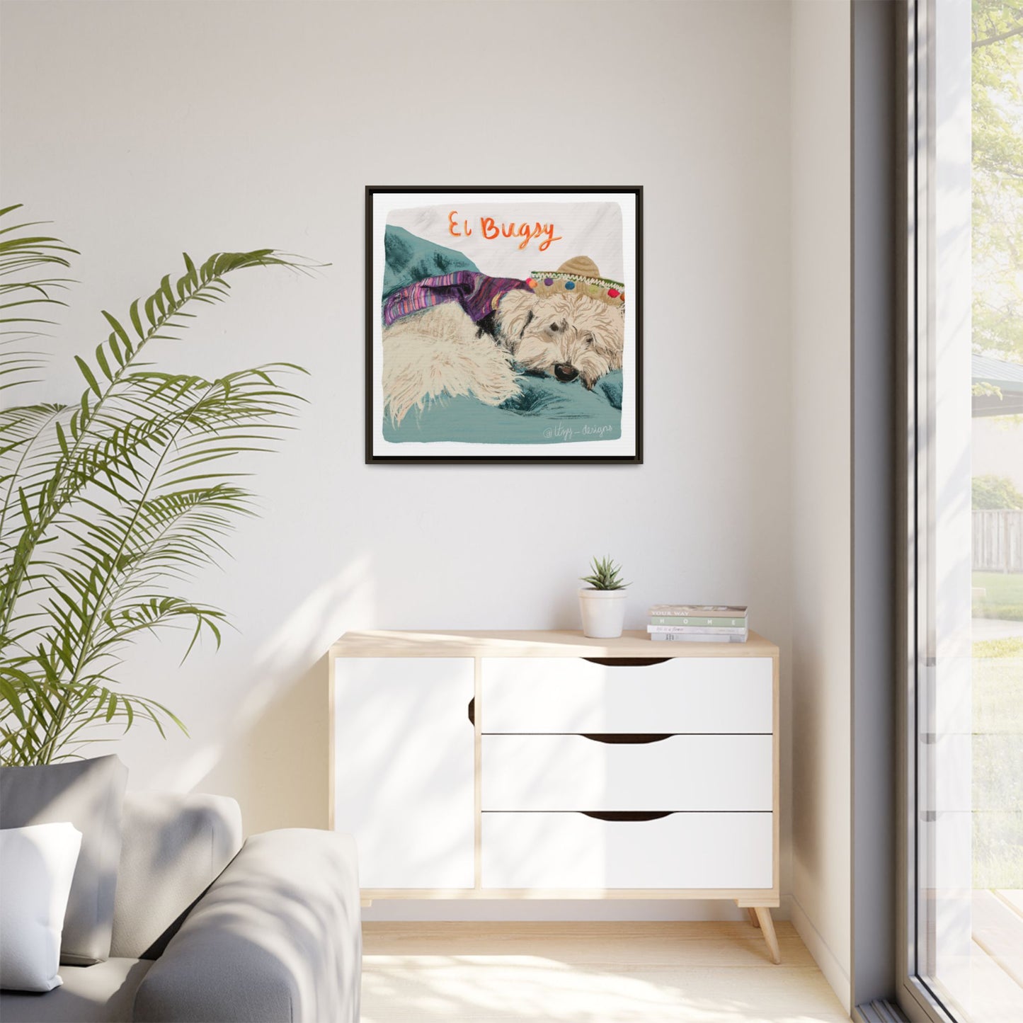 Matte Canvas, Framed (Multi-color)