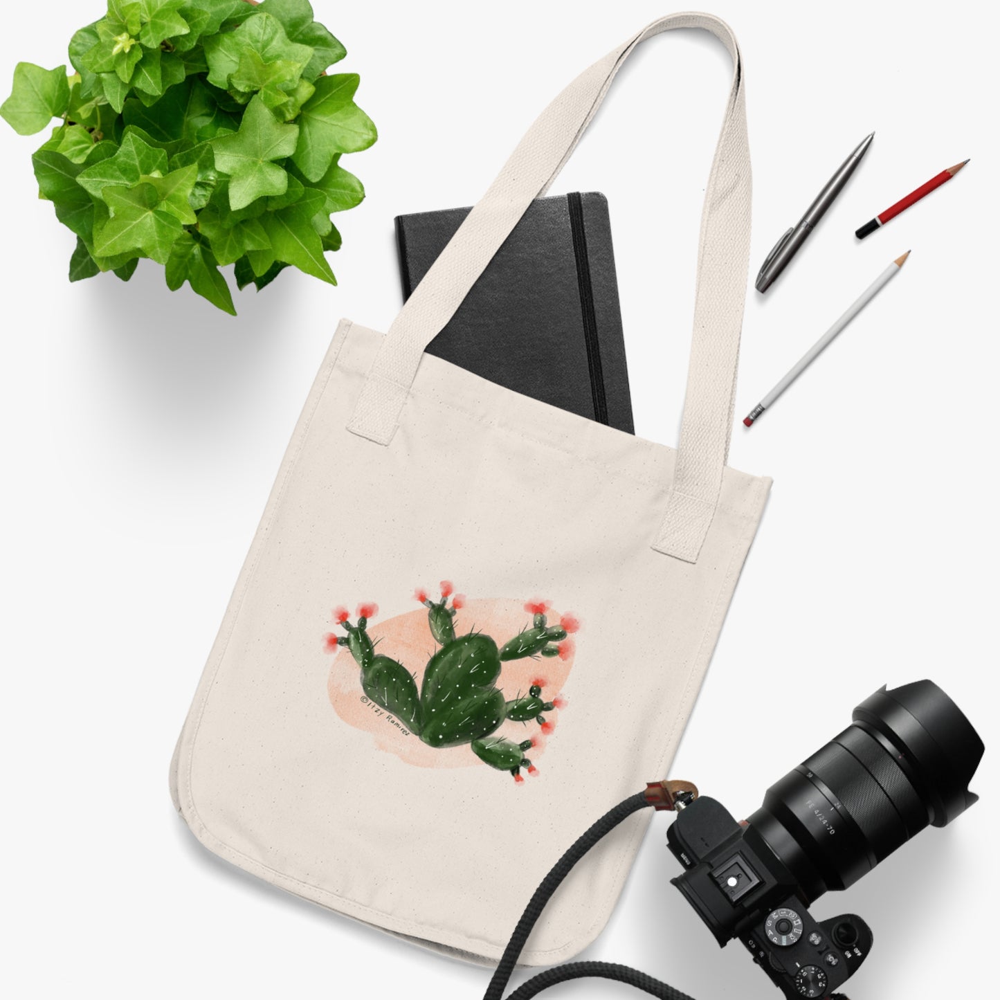 Opuntia Organic Canvas Tote Bag